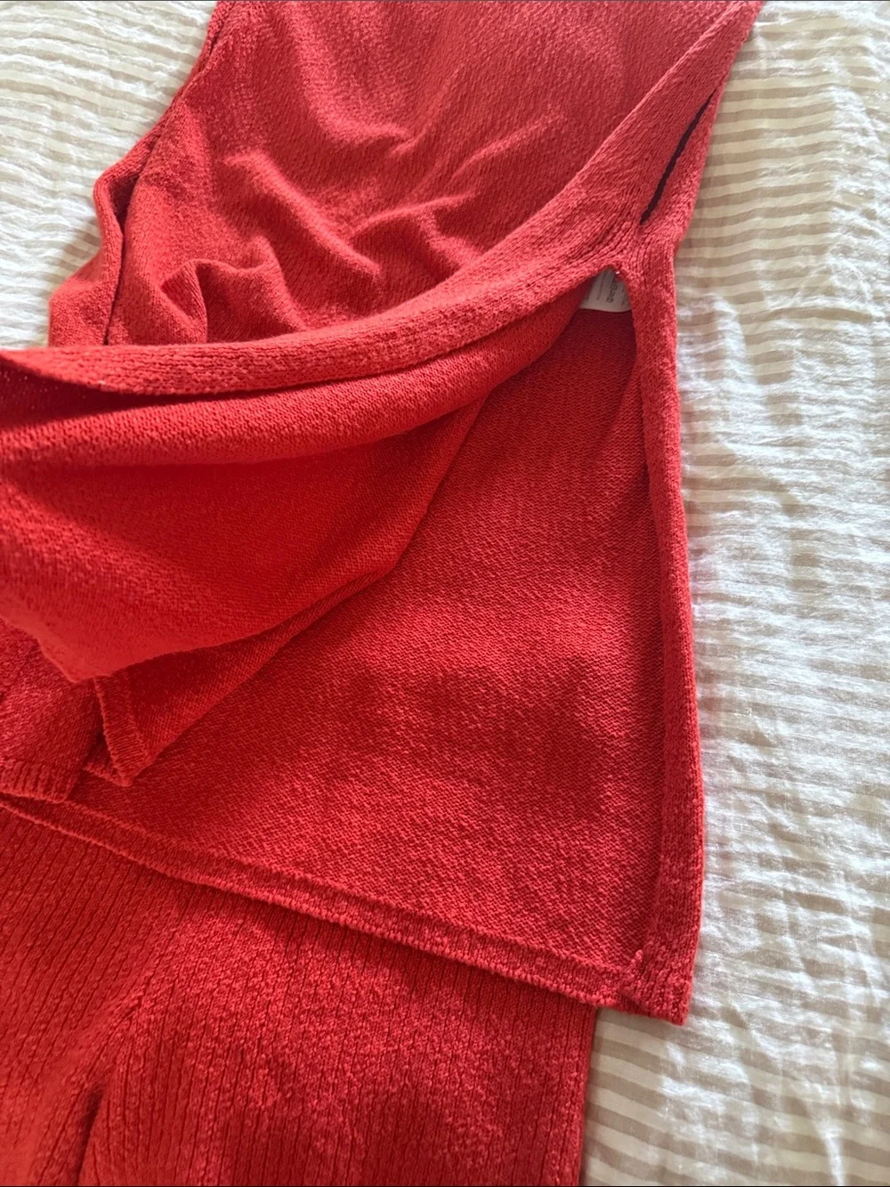 Free People red knit